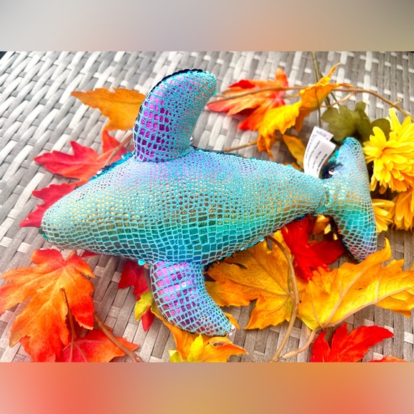 Flip Sequin Dolphin Plushie Stuffed Animal - Picture 4 of 6